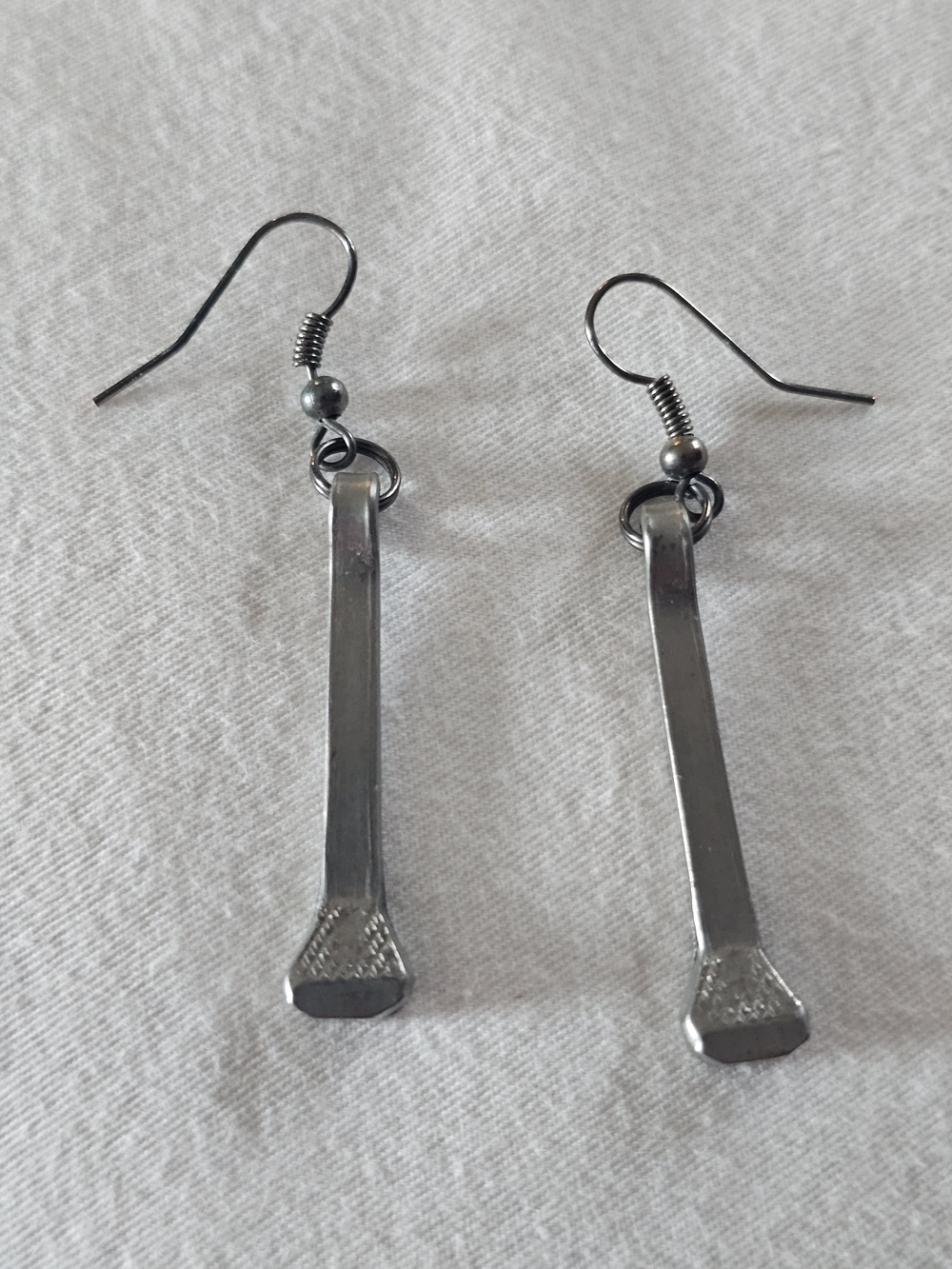 Horse Tack Dangle Earrings - Sleek Modern Style